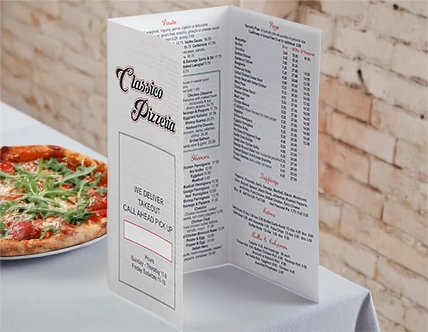 Customizable Menu Papers