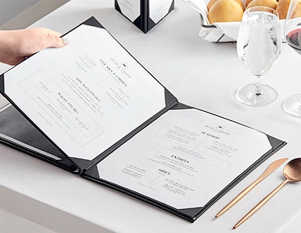 Luxury Menu Covers