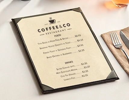 Menu Paper