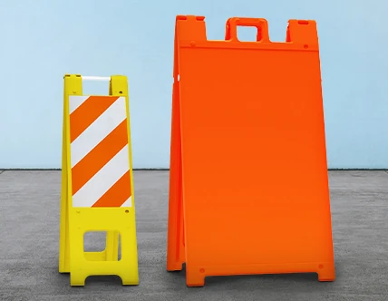Plastic A-Frame and Wind Signs