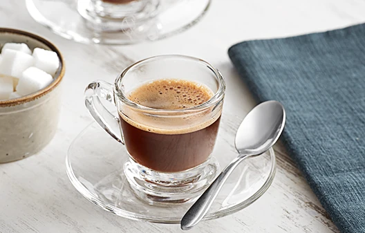 Glass Coffee Mugs, Cappuccino Cups, and Saucers