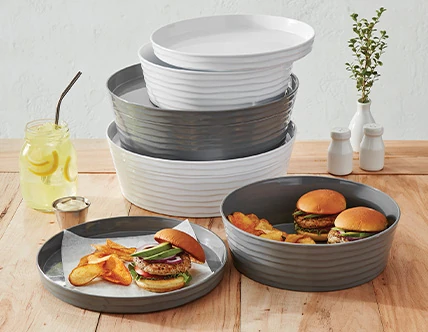 SAN and ABS Plastic Dinnerware