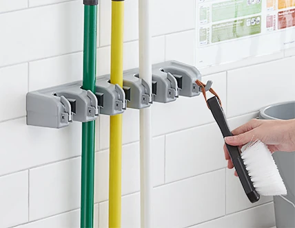 Broom and Mop Racks