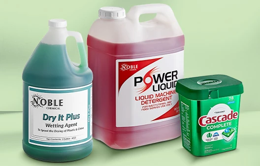 Machine Dish Washing & Sanitizing Chemicals
