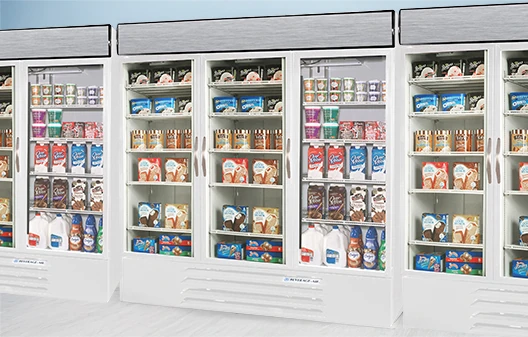 Combination Refrigerator/Freezer Merchandisers