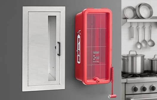 Fire Extinguisher Cabinets and Fire Extinguisher Brackets