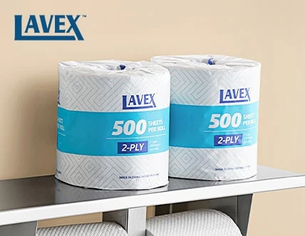 Lavex Individually-Wrapped 2-Ply Toilet Paper Roll