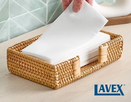 Lavex Linen-Feel Customizable Guest Towel