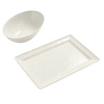 Cabana Outdoor Melamine Serving Platter with bowl